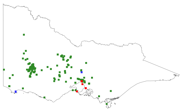 Acacia provincialis (distribution map)