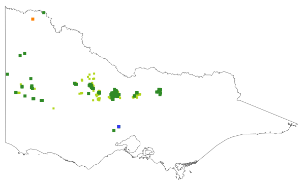 Eucalyptus viridis (distribution map)