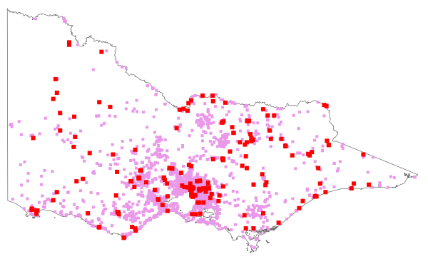 Vicia sativa (distribution map)