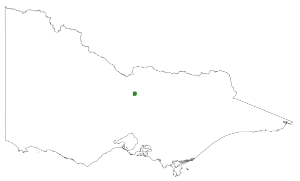Calochilus richiae (distribution map)